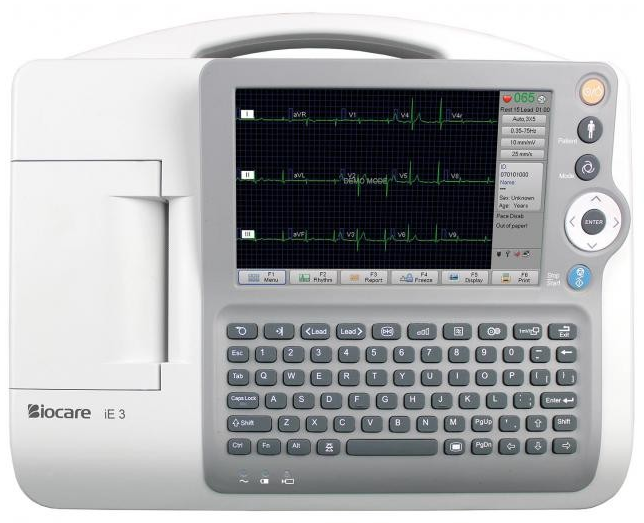 12 svodé EKG Biocare IE3 pohled